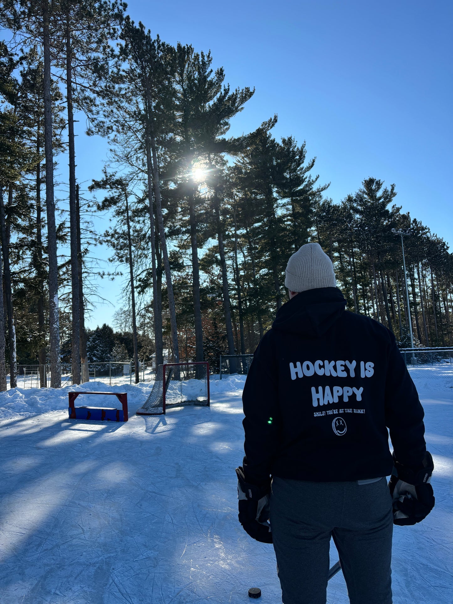 Hockey Is Happy Hoodie